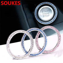 Anillo decorativo con botón de inicio de llave de coche, accesorio de diamante para Suzuki Swift Bmw F10 X5 E70 E30 F20 E34 G30 E92 E91 M Volvo XC90 S60 V40 S80 2024 - compra barato