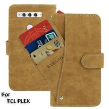 Vintage Leather Wallet TCL PLEX Case 6.53" Flip Luxury Card Slots Cover Magnet PLEX TCL Phone Protective Cases Bags 2024 - buy cheap