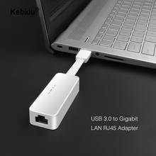 Kebidu-adaptador Ethernet USB 2,0, convertidor de red para ordenador portátil y Notebook, 3,0/100 Mbps, Gigabit RJ45 2024 - compra barato