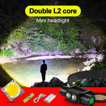 HEDELI Mini High Power Led Headlamp 18650 36W Rechargeable Headlight Usb Head Torch Led Hunting Fishing Lamp Powerful Front Lamp 2024 - buy cheap