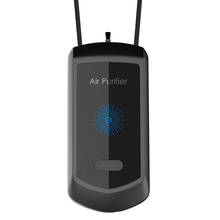 Moda pessoal wearable mini portátil barra de oxigênio do carro gerador íon negativo pendurado pescoço purificador ar preto 2024 - compre barato