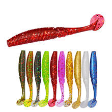 Cebos blandos de 5cm para pesca, cebo suave para Sábalo, cola en T, olor delineador fácil, Jig Jigging, Wobblers de silicona para carpa, 15 unids/lote 2024 - compra barato