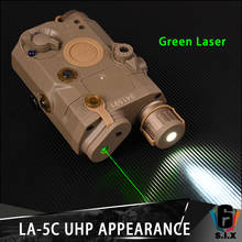 Lanterna de aparência visual de arma tática, laser vermelho verde ir e luz branca 2024 - compre barato