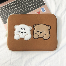 Tablet Case Pouch Two bears iPad flat liner bag storage bag 11 inch 13 inch Apple laptop bag 2024 - buy cheap