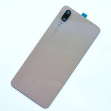 Стеклянный задний корпус ZUCZUG для Huawei P20, крышка аккумулятора, задняя крышка корпуса P20, запасная часть с объективом камеры + логотип 2024 - купить недорого