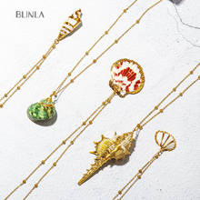 BLINLA Bohemia Multistyle Natural Ocean Shell Long Pendant Necklaces for Women Vintage Gold Party Necklace 2019 Fashion Jewelry 2024 - buy cheap