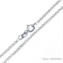 925 стерлингового серебра ювелирные изделия в форме сердца циркония цветок кулон ожерелье для женщин подарок 45 см цепь чокер ожерелье S-N153 2024 - купить недорого