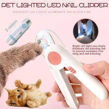 Professional Pet Nail Clipper Cutter Cat Dog Led Stainless Steel Grooming Scissors Clippers Claw Nail Scissors With Light #T1P 2024 - buy cheap