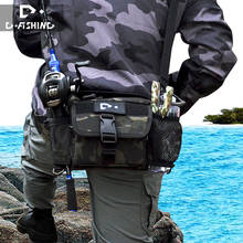 Bolsa camuflada masculina para isca de pesca, bolsa de ombro multifuncional para pesca em rochas, bolsa de ombro para homens 2024 - compre barato