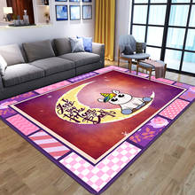 Alfombra de dibujos animados de unicornio para niños, alfombra grande con estampado 3D para sala de estar, dormitorio, alfombrilla de juego para niños 2024 - compra barato
