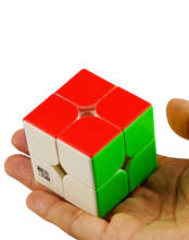 Yj yupo-cubo mágico v2m, 2x2x2, magnético, velocidade 2x2, profissional, quebra-cabeças antiestresse, brinquedo para meninos, mini 3x3x3 2024 - compre barato