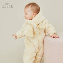 DB15720 dave bella winter new born baby unisex fashion cartoon pockets jumpsuits infant toddler clothes children romper 1 piece 2024 - buy cheap