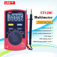 Medidor de tensão elétrica portátil ut120c, multímetro digital com desligamento automático, resistência à capacitância, ac/dc 2024 - compre barato