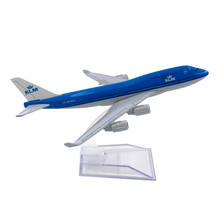 1/400 Scale Aircraft B747 KLM Royal Dutch Airlines 16cm Alloy Plane Boeing 747 Model Toys for Children Kids Gift Collection 2024 - buy cheap