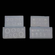 2Pcs Mini Leaves Flower 3D Silicone Clear Mold Button Embossed Frame Nail Carving Mold Nail Art Templates Maincure Tools 2024 - buy cheap