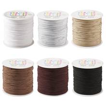 6rolls/Set 0.8mm Nylon Cord Thread Bracelet Braided String DIY Tassels Chinese Knot Beading Thread Rope for Jewelry Making 2024 - buy cheap