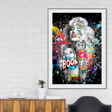 Abstract  Women Portrait Canvas Painting Posters and Prints Wall Graffiti Art Picture for Living Room Home Decoration Cuadros 2024 - buy cheap