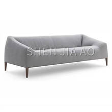 Sofá de tela de tres posiciones de estilo nórdico para sala de estar, combinación de sofá de algodón de diseño Simple, 1 unidad 2024 - compra barato