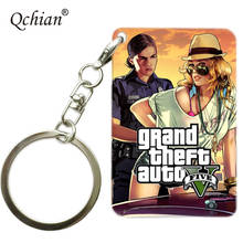 Juego de racear Urban Crime, Grand Theft Auto GTA5, Impresión de fotos a Color, serie, llavero, llaves, colgante decorativo, joyería 2024 - compra barato