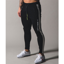 Hot 2020 New Bodybuilding Fitness Pants Men Fashion Gym Workout Slim Cotton Jogging Pants Black Size M-2XL 2024 - buy cheap