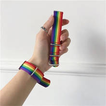 Nylon Rainbow Lesbians Gays Bisexuals Transgender Bracelets for Women Girls Pride Woven Braided Men Couple Friendship Jewelry 2024 - buy cheap