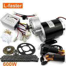 48V 600W Gear Motor Conversion Kit With Throttle Handle And 420 Chain Drive System For Electric 4 Wheels Trike Cart Bicycle 2024 - buy cheap