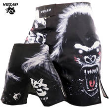 VSZAP-pantalones cortos de entrenamiento de kickboxing para hombre, pantalones de entrenamiento de boxeo, orangután, fitness, MMA 2024 - compra barato