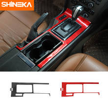 Shineka adesivos de fibra de carbono, capa decorativa para console central de carro ford mustang, 2013-2017, 2024 - compre barato
