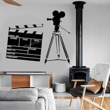 Grabación de calcomanía de vinilo para pared, película de arte con diseño de película para pared, sala de estar decoración increíble para, Mural de decoración de cine, C436 2024 - compra barato