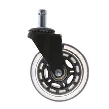 Universal 3" PU Style Office Chair Wheels Replacement Rolling Caster 2024 - buy cheap