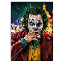 5d joker fumar imagem de filme completo quadrado broca ponto cruz kit mosaico acessórios bordados pintura diamante fc586 2024 - compre barato