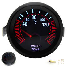 DepoTuning 2'' 52mm Universal Smoke Lens Water Temp Temperature Gauge 40-120C LED With Water Temp Sensor Car Gauge 2024 - buy cheap