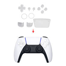 Botão de substituição para ps5, conjunto completo de peças para controle de videogame, botões abxy para controle ps5 2024 - compre barato