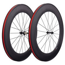Ultra light Road Bike Carbon Wheelset 88mm 23mm width Clincher Tubular R13 Hub Sapim CX Ray/ CN 424 Spokes Carbon Bicycle wheels 2024 - buy cheap