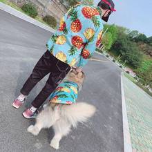 Hawaiian Style Pet Shirt Medium Large Dog Clothes Pet Matching Clothes For Dogs Costume Print Dogs Clothing Ropa Perro Labrador 2024 - buy cheap