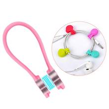 3pcs/pack New Cute Multifunction Magnet Earphone Cord Winder Cable Holder Organizer Clips dropshipping 2024 - buy cheap