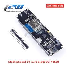 D1 ESP-Wroom-02, Nodemcu ESP8266 mini WiFi module, 18650 Nodemcu PWM I2C rechargeable battery development board motherboard 2024 - buy cheap
