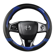Cubiertas de cuero para volante de coche, accesorios de fibra de carbono para Honda Accord City Civic Fit Brio CRV HRV, movio Odyssey 2024 - compra barato