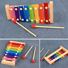 Gift Piano Wooden Interactive Education Instrument Xylophone Baby Kids Hand Knock Eight-tone Preschool Musical Toy Beat 2024 - buy cheap