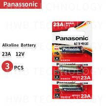 3pcs/lot New 12V Panasonic A23 23A Ultra Alkaline battery/alarm batteries Free Shipping 2024 - buy cheap