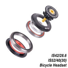 Bicycle Headset 42mm 52mm CNC 1 1/8"-1 1/2" MTB Bearing Straight And Tapered Tube Fork IS42 IS52 Steer Column Integrated System 2024 - купить недорого