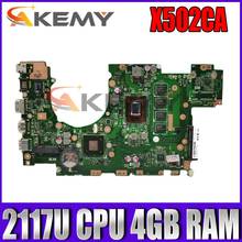 Placa base X502CA para ordenador portátil ASUS, placa base 2117 CPU 4GB RAM para ASUS X502C X402C F402 X402CA X502CA, placa base X402CA X502CA 2024 - compra barato