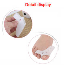 1 par de silicone gel toe straightener polegar valgus protetor pé dedo separador 2024 - compre barato