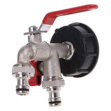 Adaptador de conector de tanque de agua IBC de doble grifo, reemplazo de grifo, adaptador de tanque de agua de lluvia para conexión de agua de jardín y Casa, 1000 litros 2024 - compra barato