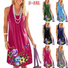 Mais tamanho vestido xxxxl boho vestido de escritório feminino vestidos de verão xxxl xxxxxl sukienki vestidos casuais mujer preto azul vestido donna 2024 - compre barato