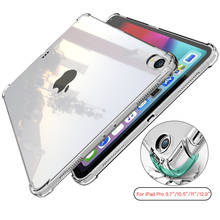 Funda de silicona transparente para iPad Pro, carcasa delgada de TPU, 9,7, 10,5, 12,9 y 12,9 pulgadas, 2018 2024 - compra barato