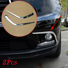 Fit For Toyota Highlander Kluger 2014 2015 2016 Chrome Accessories Front Fog Light Lamp Eyebrow Cover Trim Exterior Parts 2024 - buy cheap