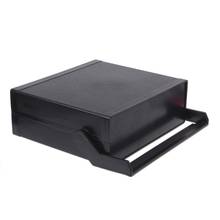 Carcasa electrónica de plástico impermeable, caja de proyecto, negra, 200x175x70mm 2024 - compra barato