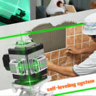 360° Laser Self-leveling 4D 16 Lines Laser Level Function Instrument Tool Wall Sticker with Vertical Horizontal Oblique Line - compare prices 360° Laser Self-leveling 4D 16 Lines Laser Level Function Instrument Tool Wall Sticker with Vertical Horizontal Oblique Line - compare prices