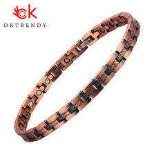 OKtrendy Pure Copper Magnetic Therapy Bracelet Arthritis Pain Relief & Carpal Tunnel Magnetic Copper Bracelets for women 2024 - buy cheap